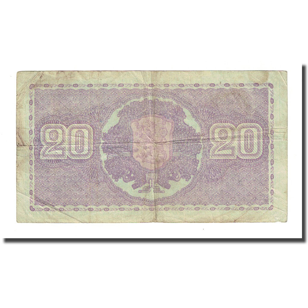 Banknote, Finland, 20 Markkaa, 1939, KM:71a, VF(20-25)