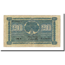 Banknote, Finland, 20 Markkaa, 1945, KM:78a, VF(20-25)