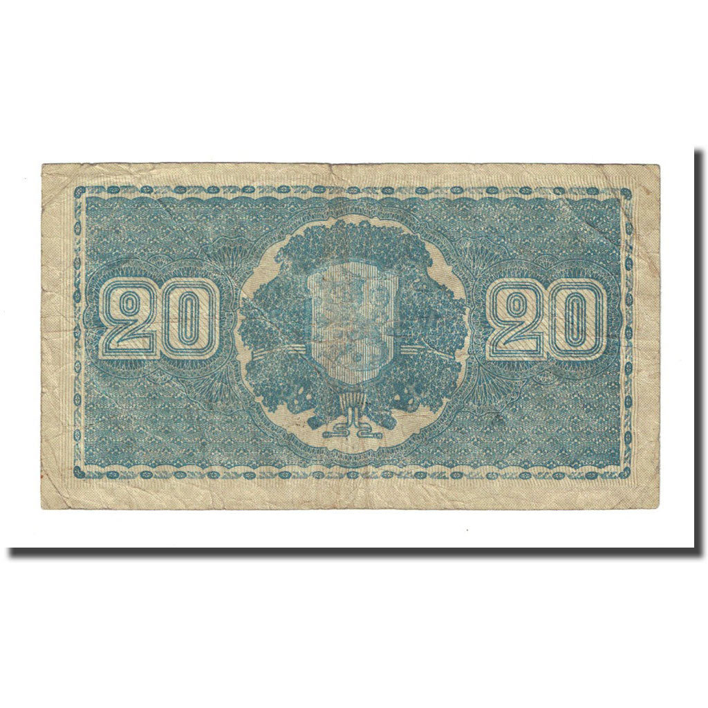 Banknote, Finland, 20 Markkaa, 1945, KM:78a, VF(20-25)