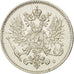 Finland, Nicholas II, 25 Penniä, 1917, AU(55-58), Silver, KM:6.2