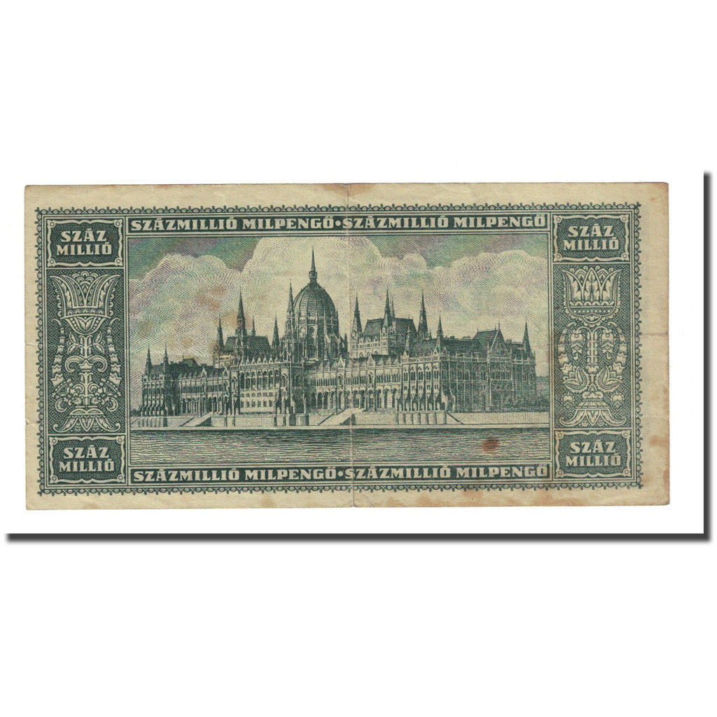 Banknote, Hungary, 100 Million Milpengö, 1946-06-03, KM:130, VF(20-25)