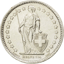 Switzerland, 1/2 Franc, 1958, Bern, AU(50-53), Silver, KM:23