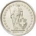 Switzerland, 1/2 Franc, 1958, Bern, AU(50-53), Silver, KM:23