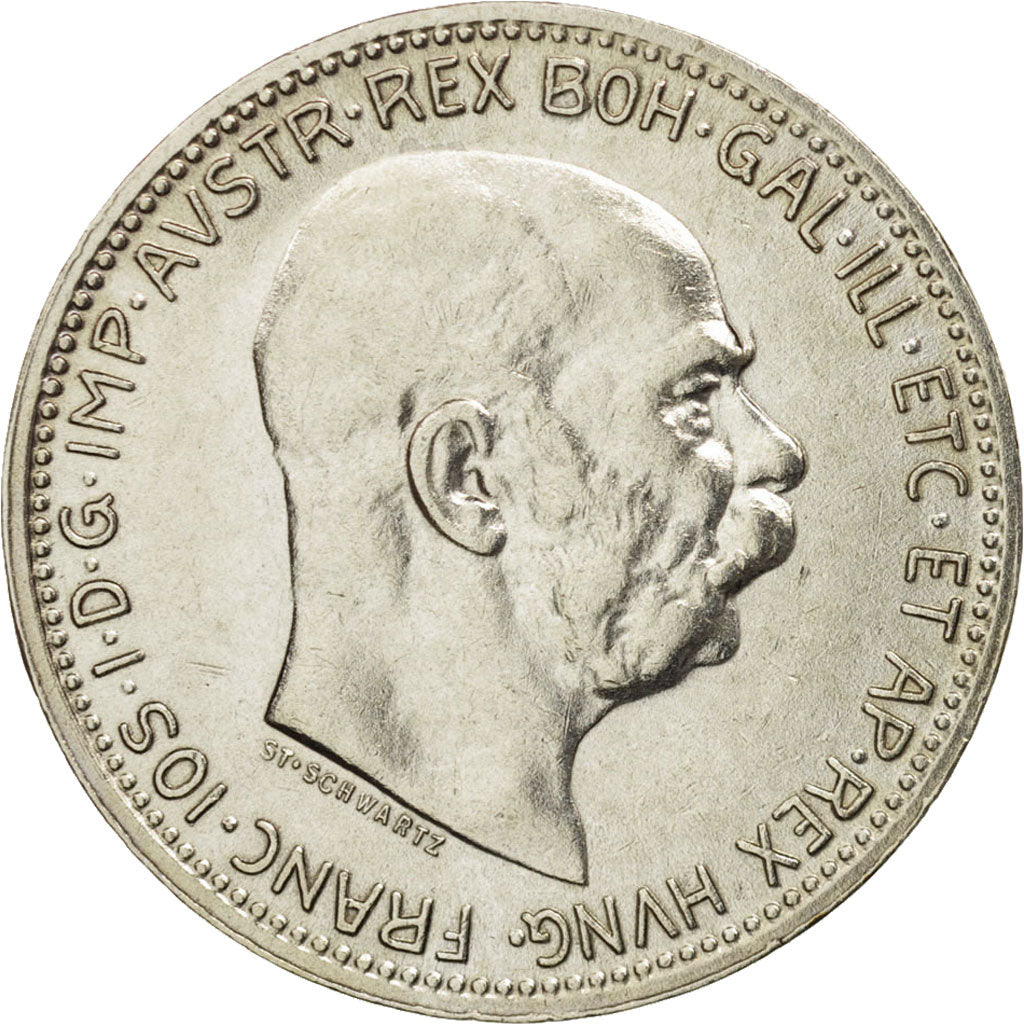 Austria, Franz Joseph I, Corona, 1915, VF(20-25), Silver, KM:2820