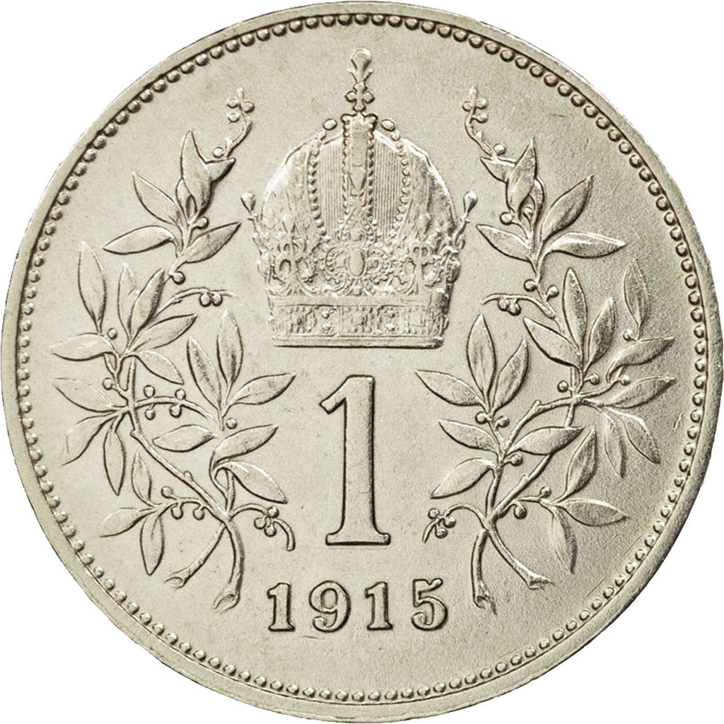 Austria, Franz Joseph I, Corona, 1915, VF(20-25), Silver, KM:2820