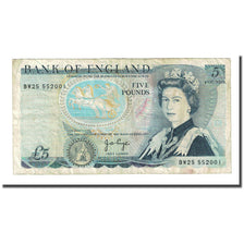 Banknote, Great Britain, 5 Pounds, Undated (1971-91), KM:378a, VF(20-25)