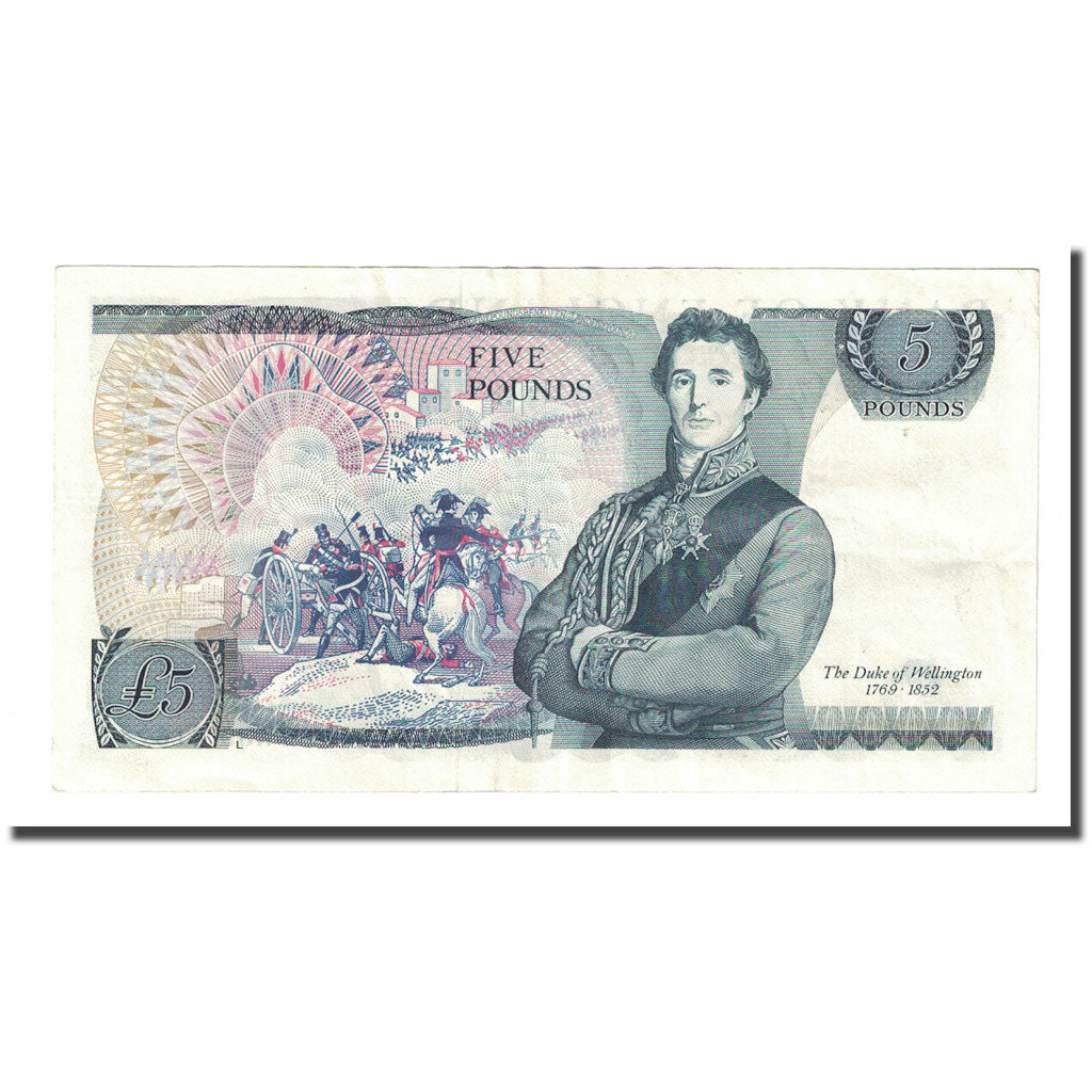 Banknote, Great Britain, 5 Pounds, Undated (1971-91), KM:378b, EF(40-45)