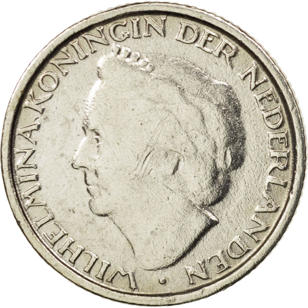 Curacao, 1/10 Gulden, 1948, VF(30-35), Silver, KM:48
