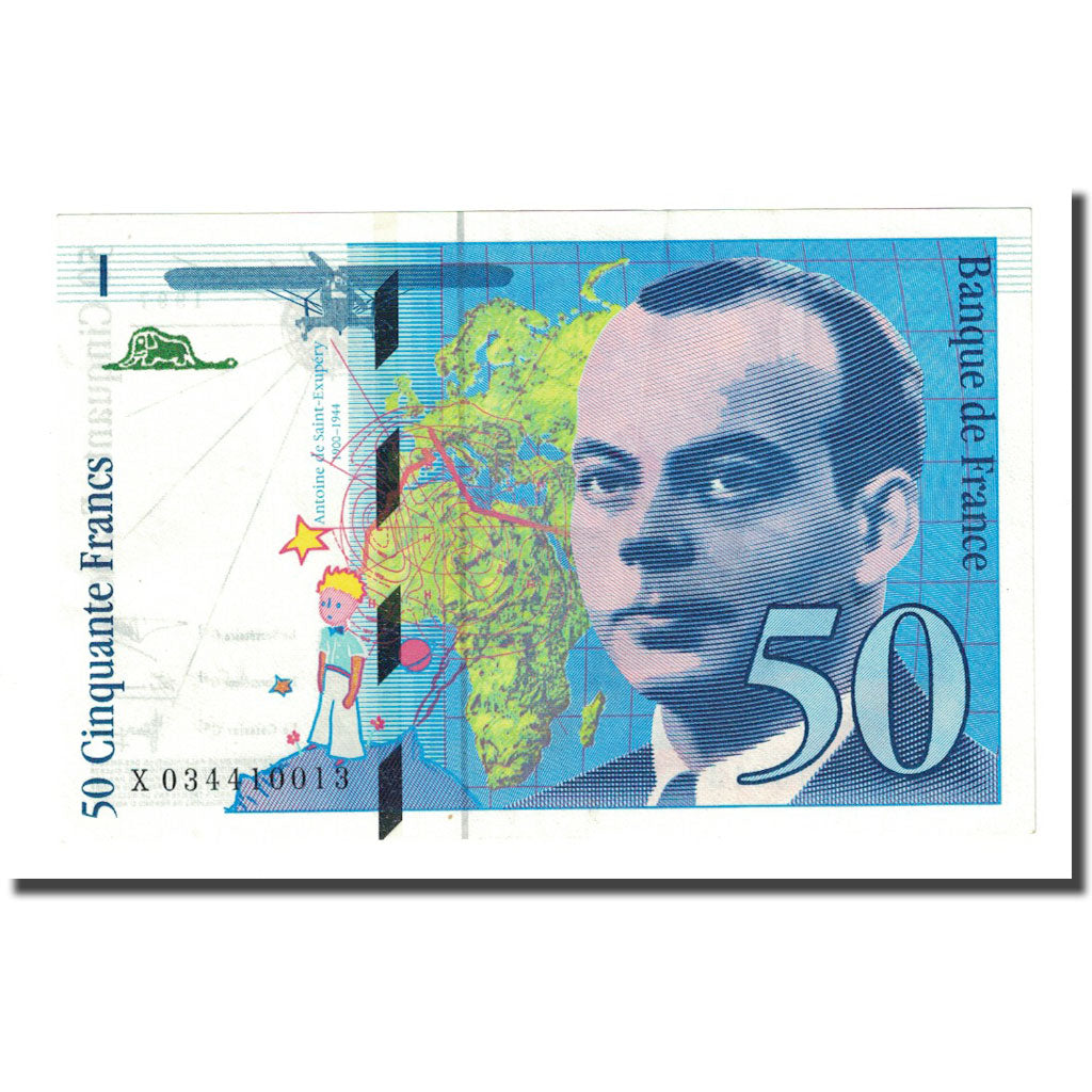 Francia, 50 Francs, St Exupéry, 1997, EBC, Fayette:73.4, KM:157Ad