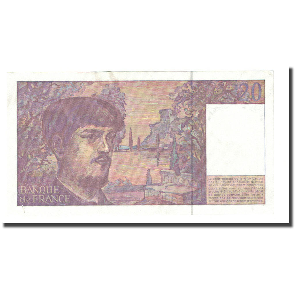 Frankrijk, 20 Francs, Debussy, 1997, NIEUW, Fayette:66 ter.2, KM:151i
