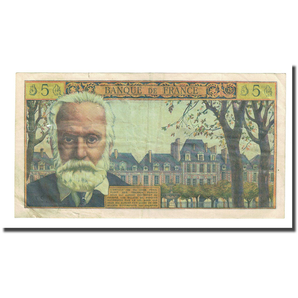 Francia, 5 Nouveaux Francs, Victor Hugo, 1959-12-03, BB, Fayette:56.4, KM:141a