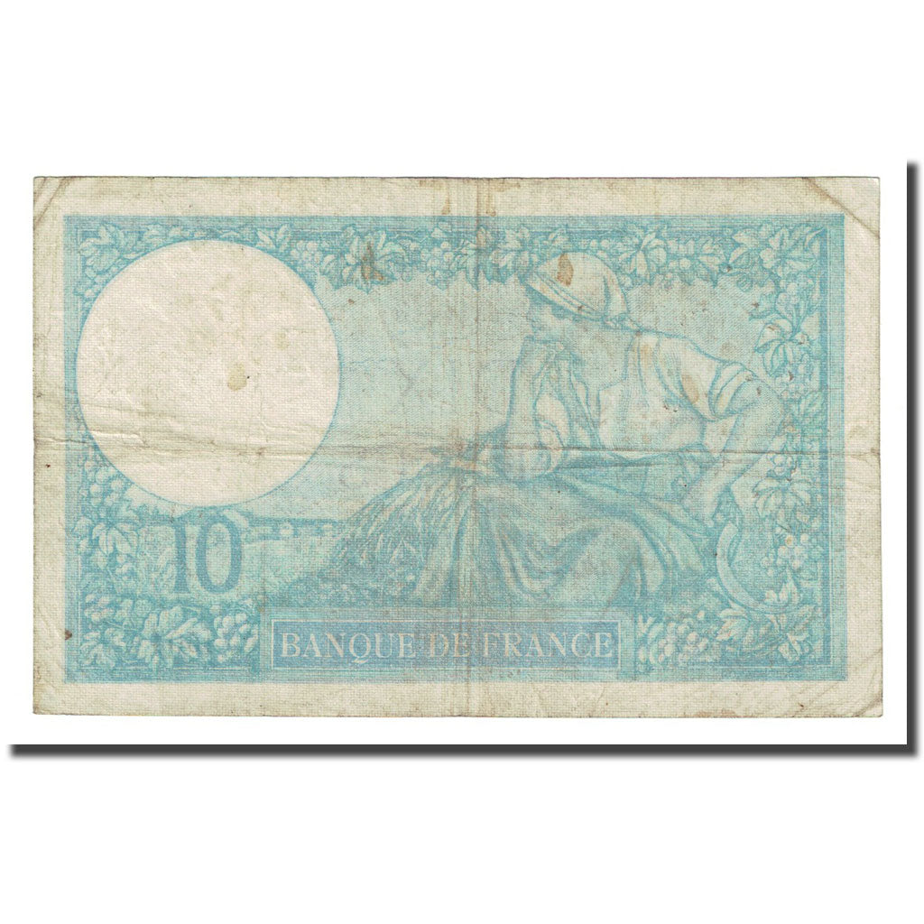 France, 10 Francs, Minerve, 1940-11-28, VF(20-25), Fayette:7.11, KM:84