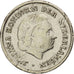 Netherlands Antilles, Juliana, 1/10 Gulden, 1960, TB, Argent, KM:3