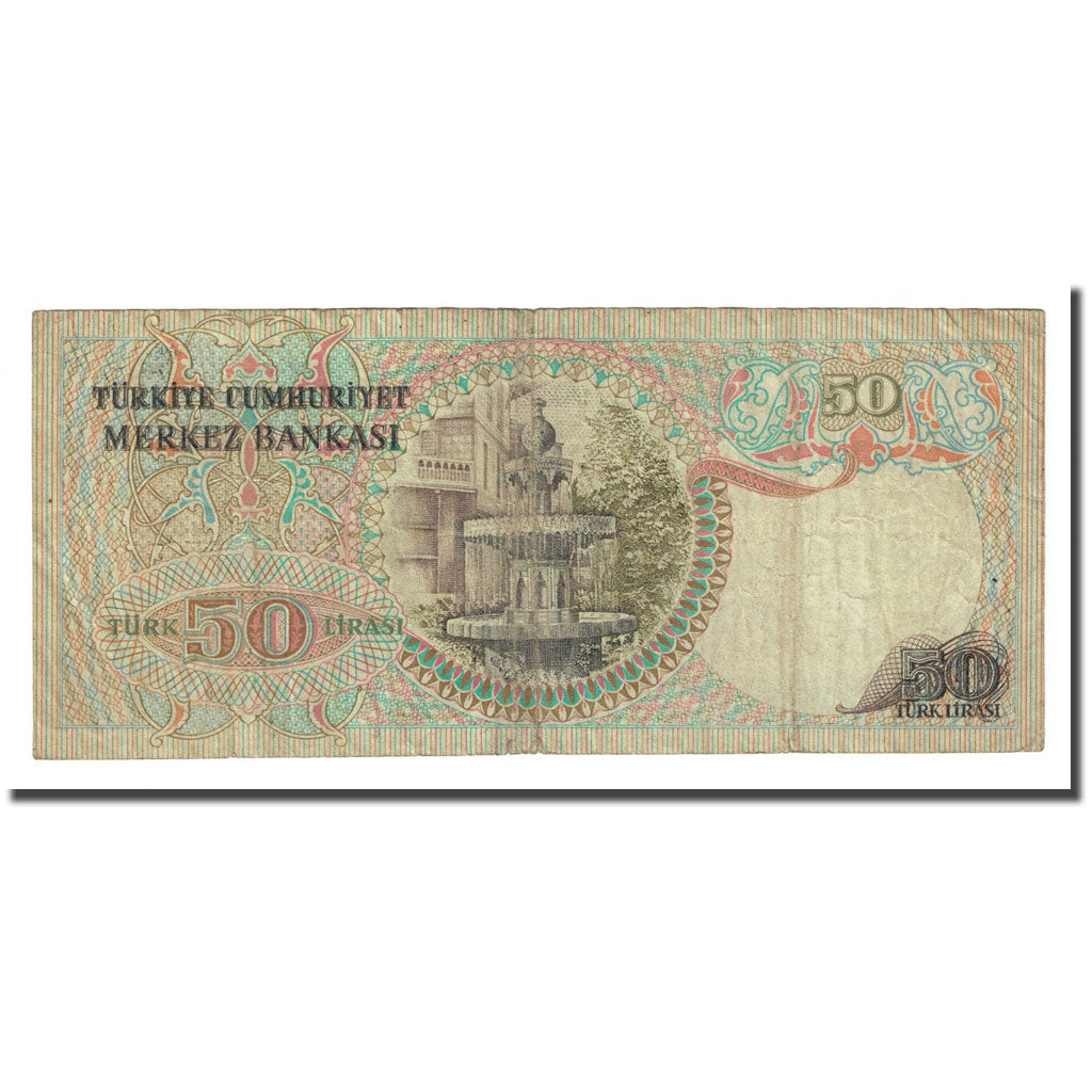 Banconote, Turchia, 50 Lira, L.1970, KM:188, BB