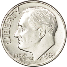 Stati Uniti, Roosevelt Dime, Dime, 1963, U.S. Mint, Philadelphia, BB, Argento...