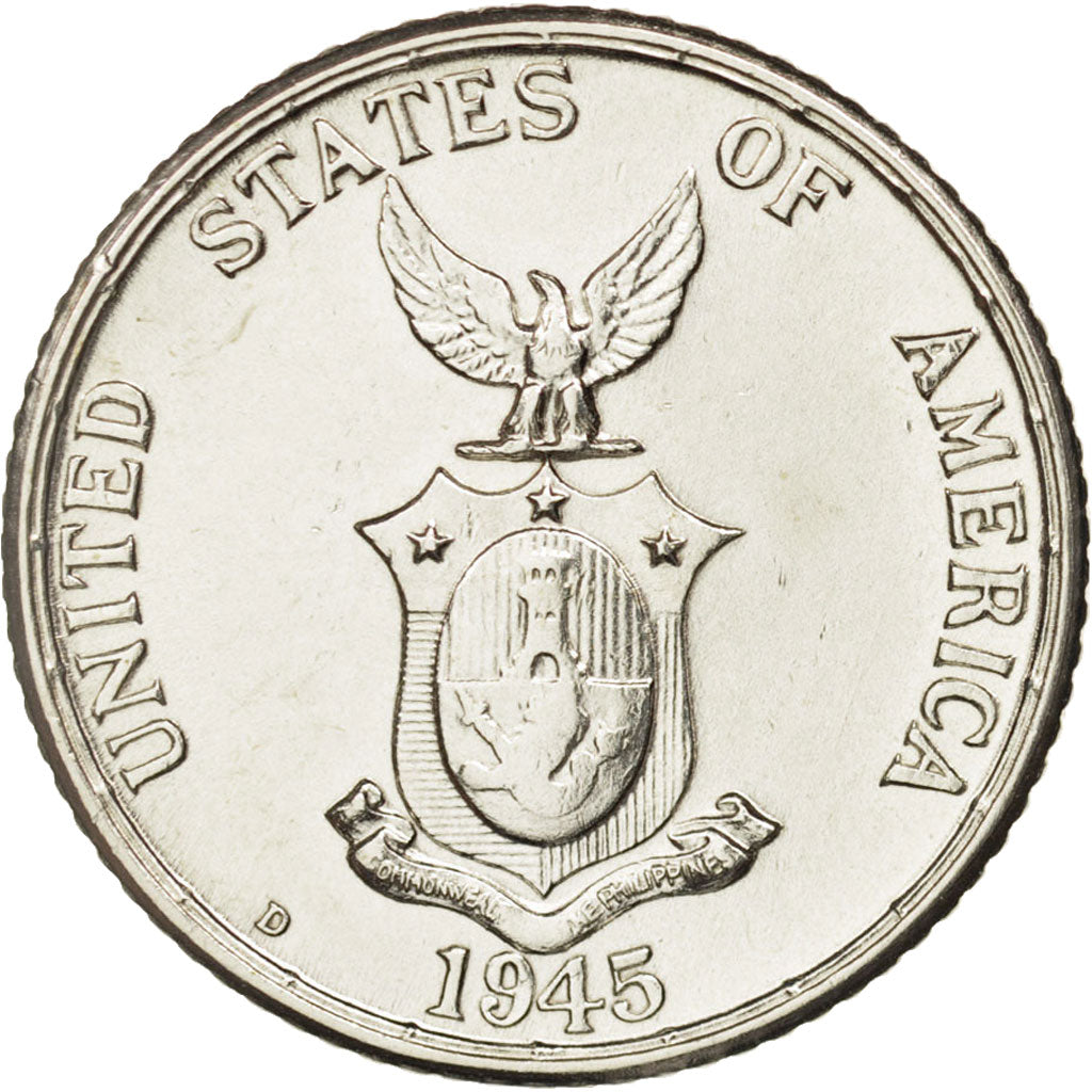 Philippinen, 20 Centavos, 1945, Denver, EF(40-45), Silver, KM:182
