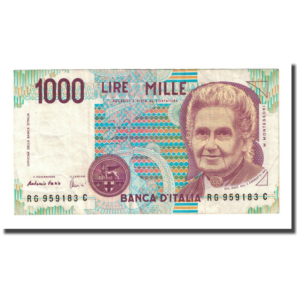 Banknote, Italy, 1000 Lire, D.1990, KM:114c, EF(40-45)