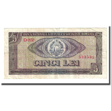 Banknote, Romania, 5 Lei, 1966, KM:93a, VF(20-25)