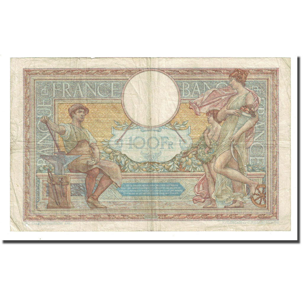 Frankreich, 100 Francs, Luc Olivier Merson, 1937-12-30, S, Fayette:25.7, KM:86a