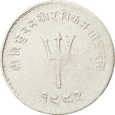 Nepal, SHAH DYNASTY, Tribhuvana Bir Bikram, 20 Paisa, 1935, EF(40-45), Silver