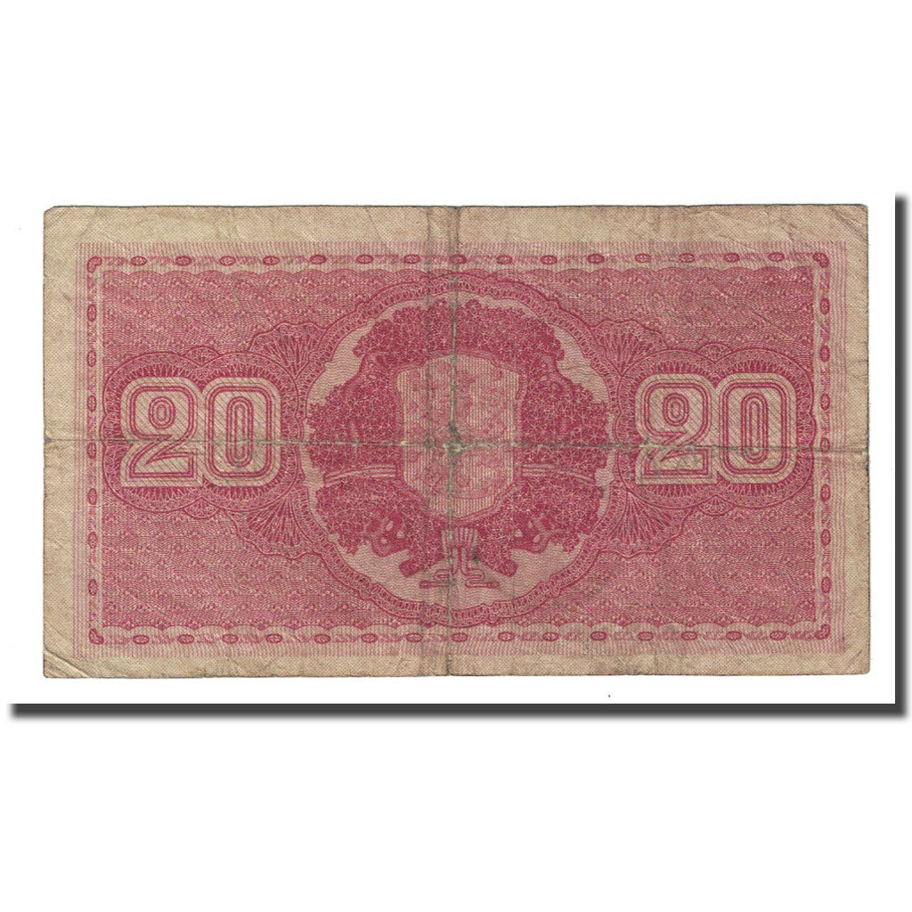 Banknote, Finland, 20 Markkaa, 1922 (1931), KM:63a, VF(20-25)