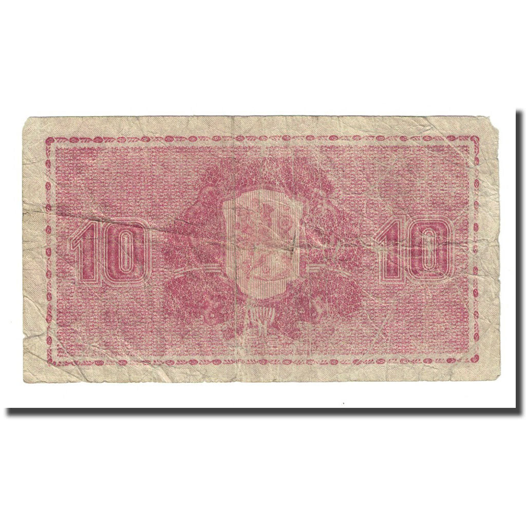 Banknote, Finland, 10 Markkaa, 1945, KM:77a, VF(20-25)