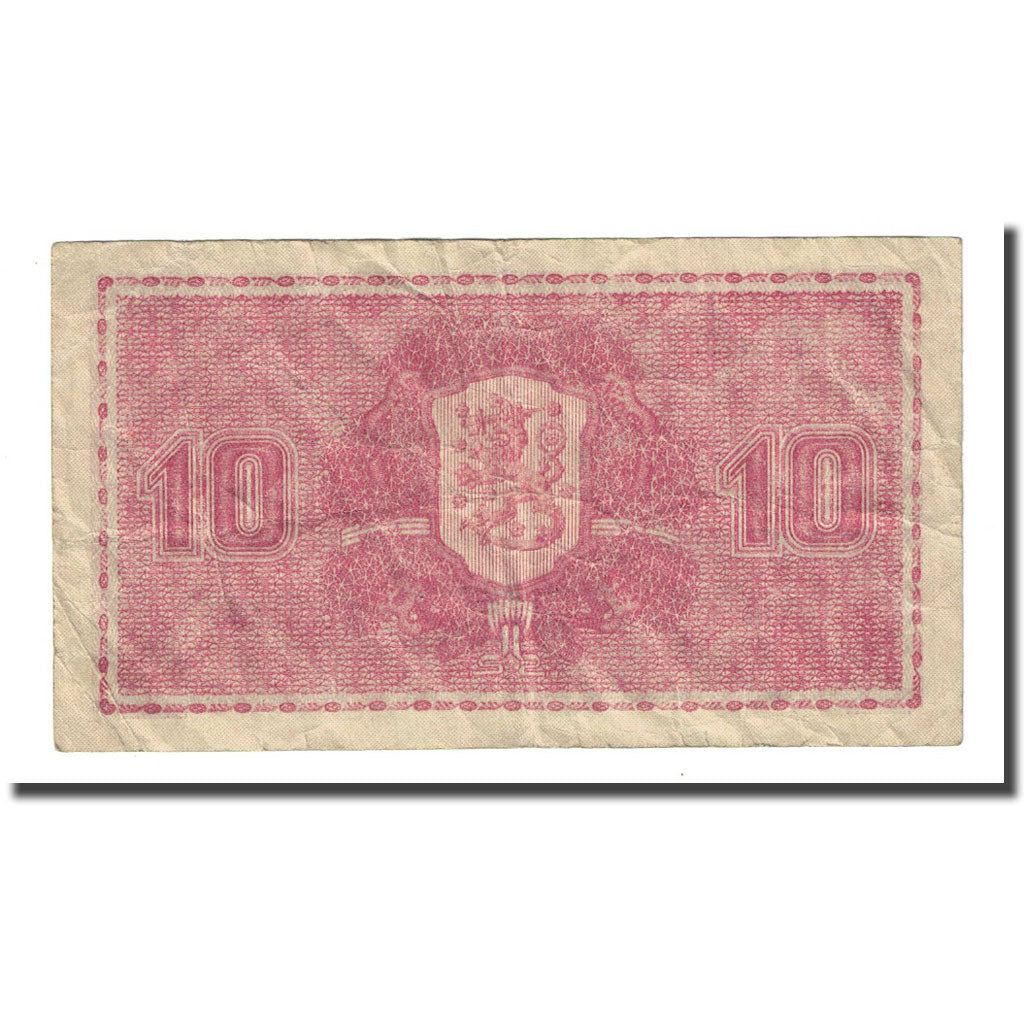 Banconote, Finlandia, 10 Markkaa, 1945, KM:77a, MB
