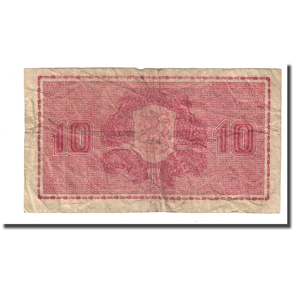 Banknote, Finland, 10 Markkaa, 1922 (1929), KM:57, VF(20-25)