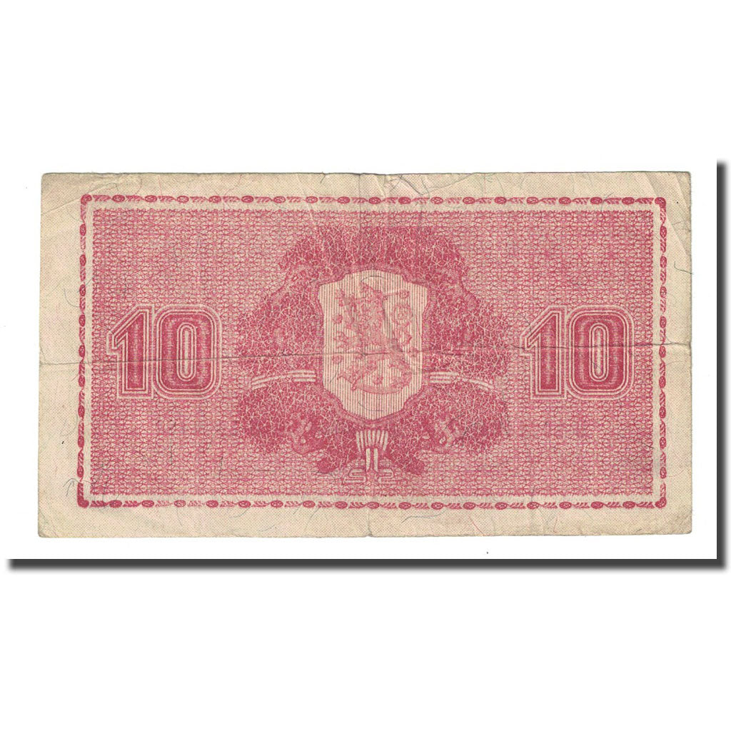 Banknote, Finland, 10 Markkaa, 1922 (1929), KM:57, VF(20-25)