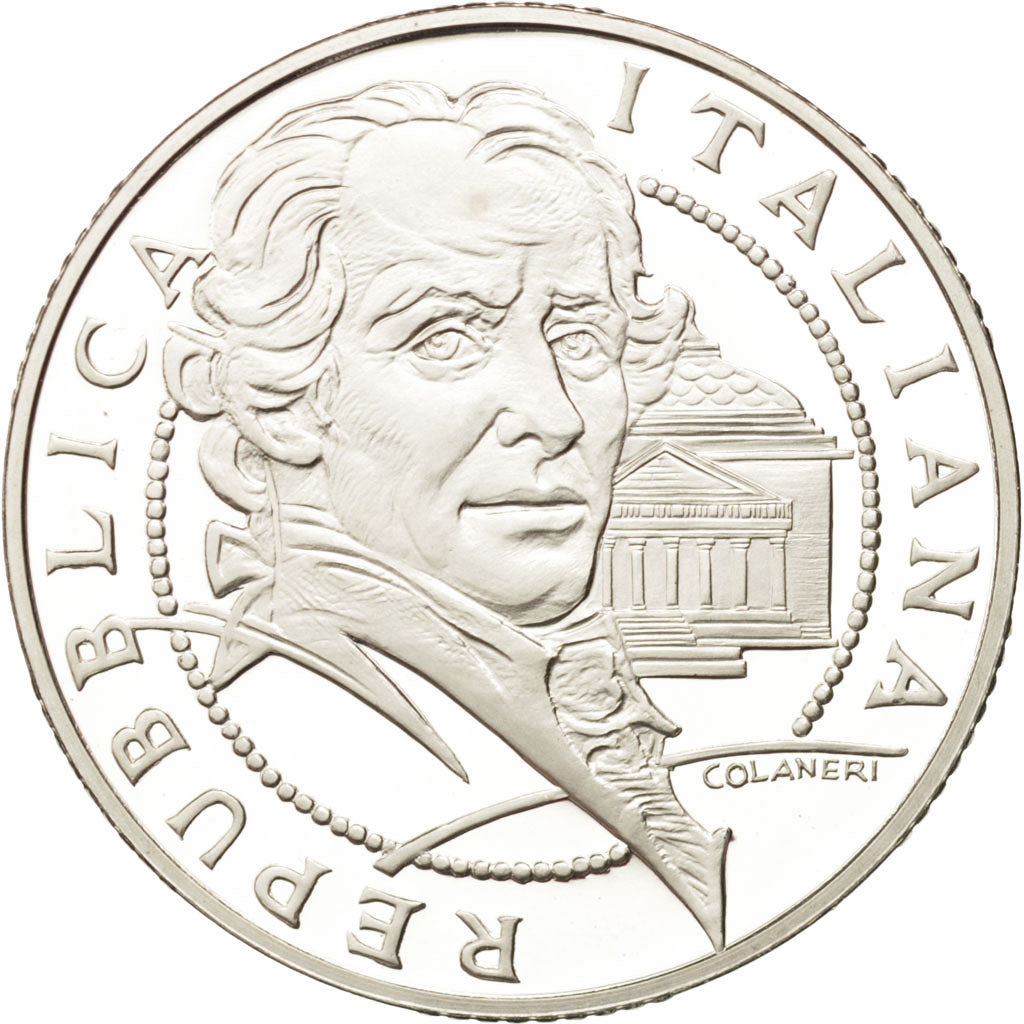 Italy, 10 Euro, 2007, MS(65-70), Silver, KM:296
