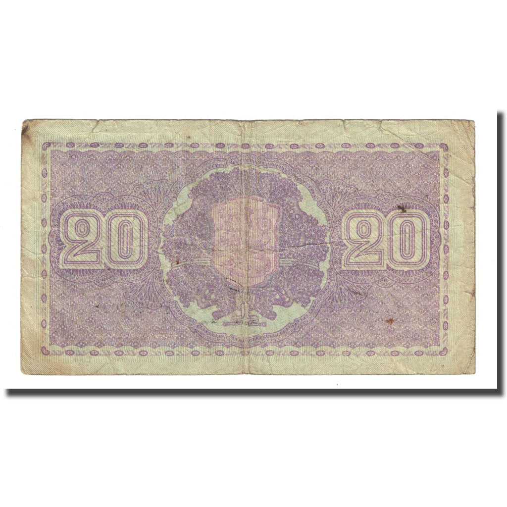 Banknote, Finland, 20 Markkaa, 1939-1945, KM:71a, VF(20-25)