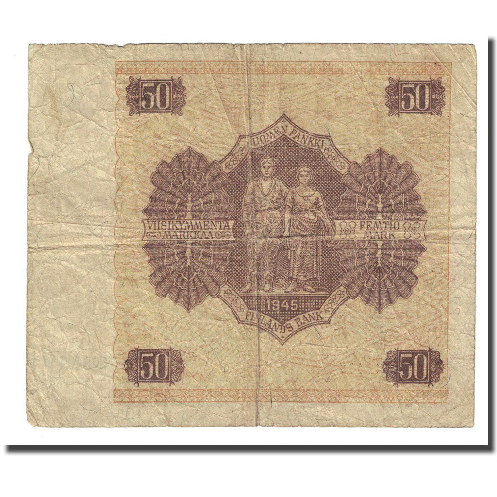 Banknote, Finland, 50 Markkaa, 1945 (1948), KM:87, VF(20-25)