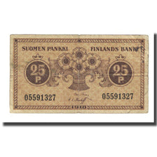 Banknote, Finland, 25 Penniä, 1918, KM:33, VF(20-25)