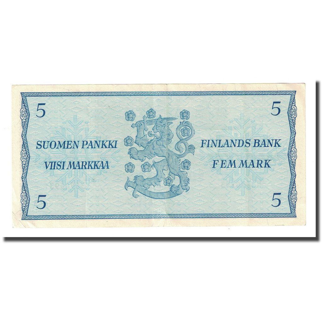 Banconote, Finlandia, 5 Markkaa, 1963, KM:99a, BB