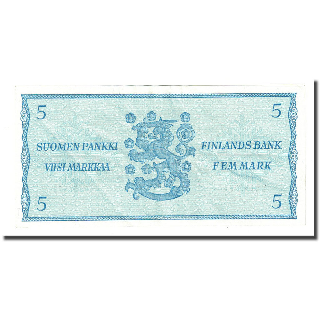 Billet, Finlande, 5 Markkaa, 1963, KM:106Aa, TTB