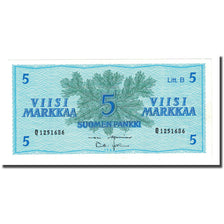Geldschein, Finnland, 5 Markkaa, 1963, KM:106Aa, UNZ-