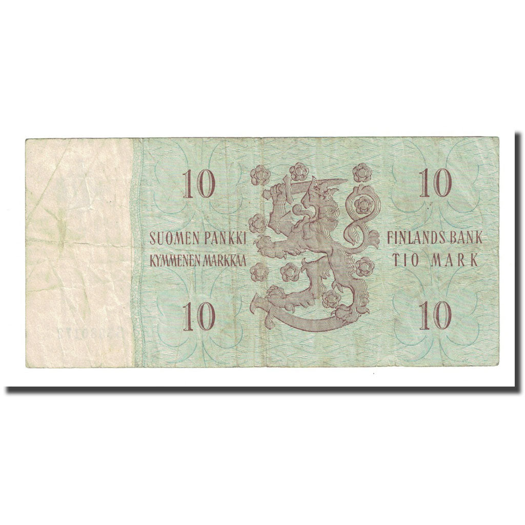 Billet, Finlande, 10 Markkaa, 1963, KM:104a, TB