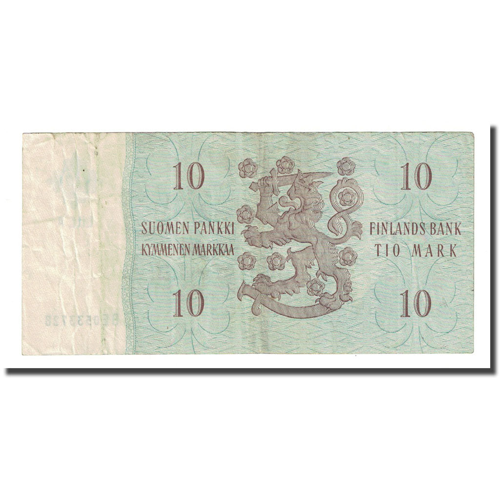 Billet, Finlande, 10 Markkaa, 1963, KM:104a, TB