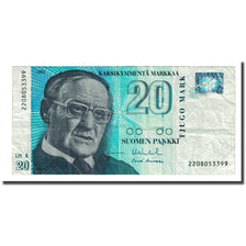 Banknote, Finland, 20 Markkaa, 1993, KM:123, VF(20-25)