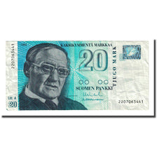 Banknote, Finland, 20 Markkaa, 1993, KM:123, EF(40-45)