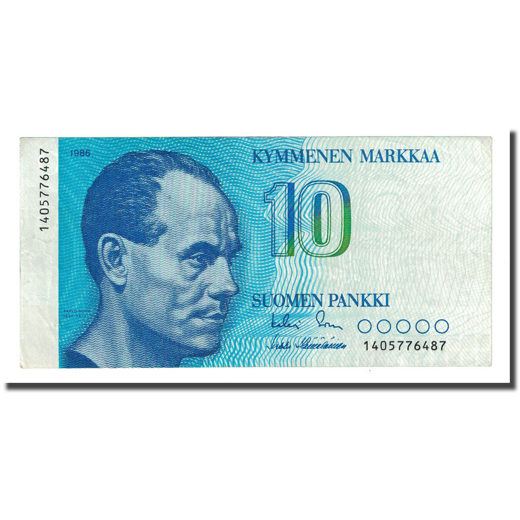 Banknote, Finland, 10 Markkaa, 1986, KM:113a, AU(55-58)