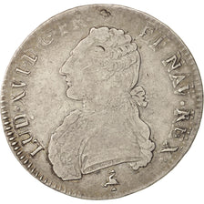 France, Louis XVI, Écu aux branches d'olivier, 1783, Paris, TB,Argent,Gadoury356