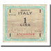 Banknote, Italy, 1 Lira, 1943, KM:M10b, EF(40-45)