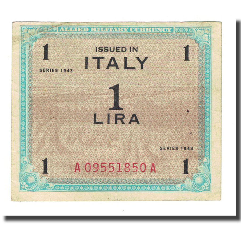 Banknote, Italy, 1 Lira, 1943, KM:M10b, EF(40-45)