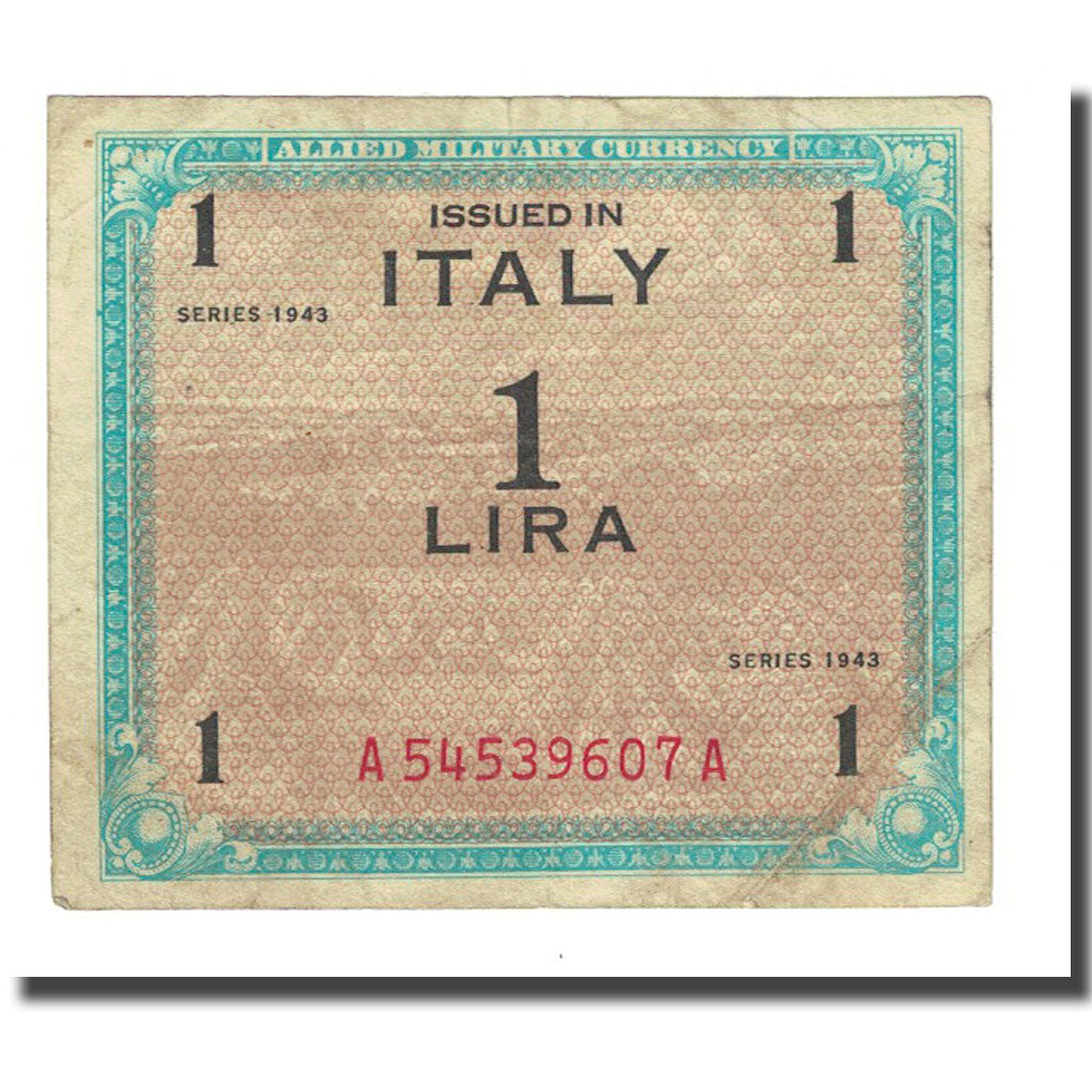 Banknote, Italy, 1 Lira, 1943, KM:M10b, VF(20-25)