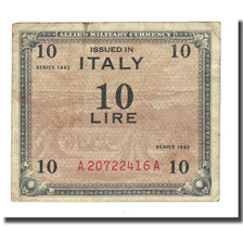 Banknote, Italy, 10 Lire, 1943, KM:M13b, VF(20-25)