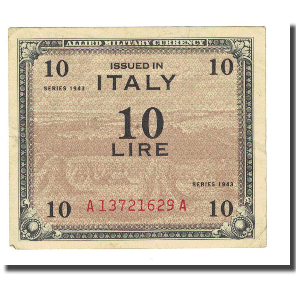 Banconote, Italia, 10 Lire, 1943, KM:M13b, BB