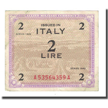 Banknote, Italy, 2 Lire, 1943, KM:M11b, EF(40-45)