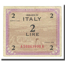 Geldschein, Italien, 2 Lire, 1943, KM:M11b, S