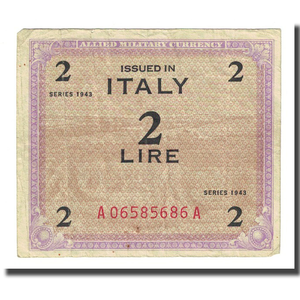 Banconote, Italia, 2 Lire, 1943, KM:M11b, MB